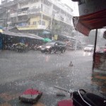 Kambodża - Phnom Penh - maj 2012 - tropikalna ulewa