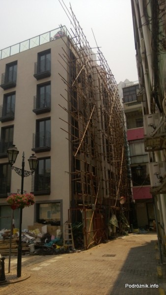 Chiny - Makao - bambusowe rusztowanie - kwiecień 2013