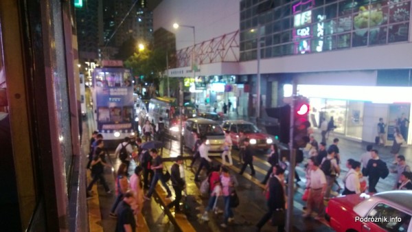 Chiny - Hongkong - widok z piętrowego tramwaju - kwiecień 2013