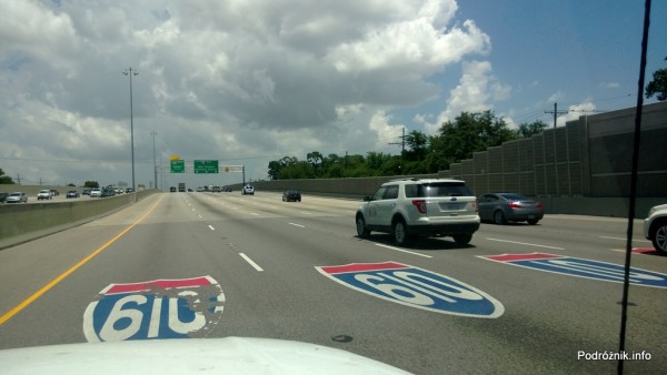 USA - Metairie przedmieścia Nowego Orleanu - rozwidlenie autostrad I10 oraz I610 - czerwiec 2013