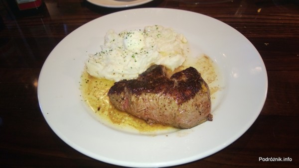 USA - przedmieścia Chicago - Longhorn Steaks - stek i pure ziemniaczane - czerwiec 2013