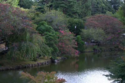 Japonia - Narita - japoński ogród niedaleko Naritasan-Shinshoji Temple - sierpień 2012