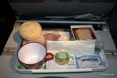 Alitalia - Boeing 777 - I-DISA - kolacja - sierpień 2012