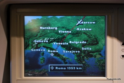 Alitalia - Boeing 777 - I-DISA - trasa przelotu Tokio-Rzym biegnie nad Polską - sierpień 2012