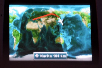 Alitalia - Boeing 777 - I-DISU - rzeczywista trasa przelotu z Rzymu do Tokio