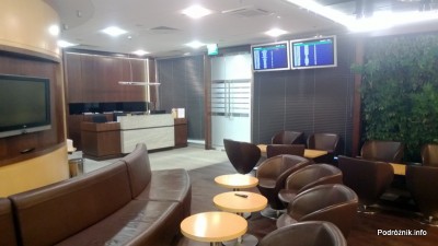 Polska - Warszawa - Lotnisko Chopina - Salonik Executive Lounge Ballada - recepcja - kwiecień 2013