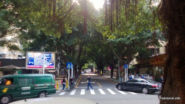 Chiny - Shenzhen - mała zielona uliczka - kwiecień 2013