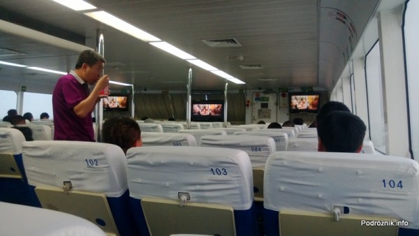 Chiny - wnętrze promu Shenzhen Makao - kwiecień 2013