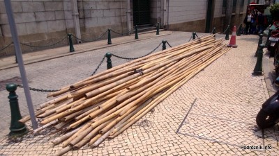 Chiny - Makao - bambus który posłuży do budowy rusztowania - kwiecień 2013