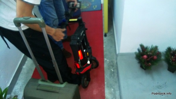 Chiny - Hongkong - złożony składany rower - kwiecień 2013