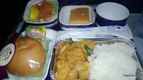 China Southern - Airbus A330 - CZ345 - B-6500 - Klasa ekonomiczna (Economy Class) - jedzenie w samolocie - kwiecień 2013