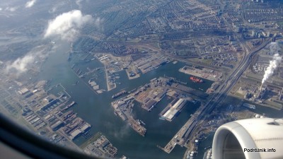 Holandia - zjazd do Tweede Coentunnel pod Kanałem Morza Północnego - kwiecień 2013