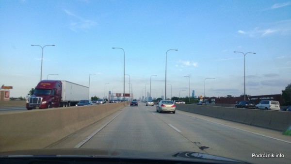 USA - wydzielone linie expresowe autostrady do Chicago - czerwiec 2013