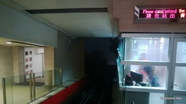 Chiny - Hongkong - Wzgórze Wiktorii (The Peak) - sterownia zabytkowego tramwaju - kwiecień 2013